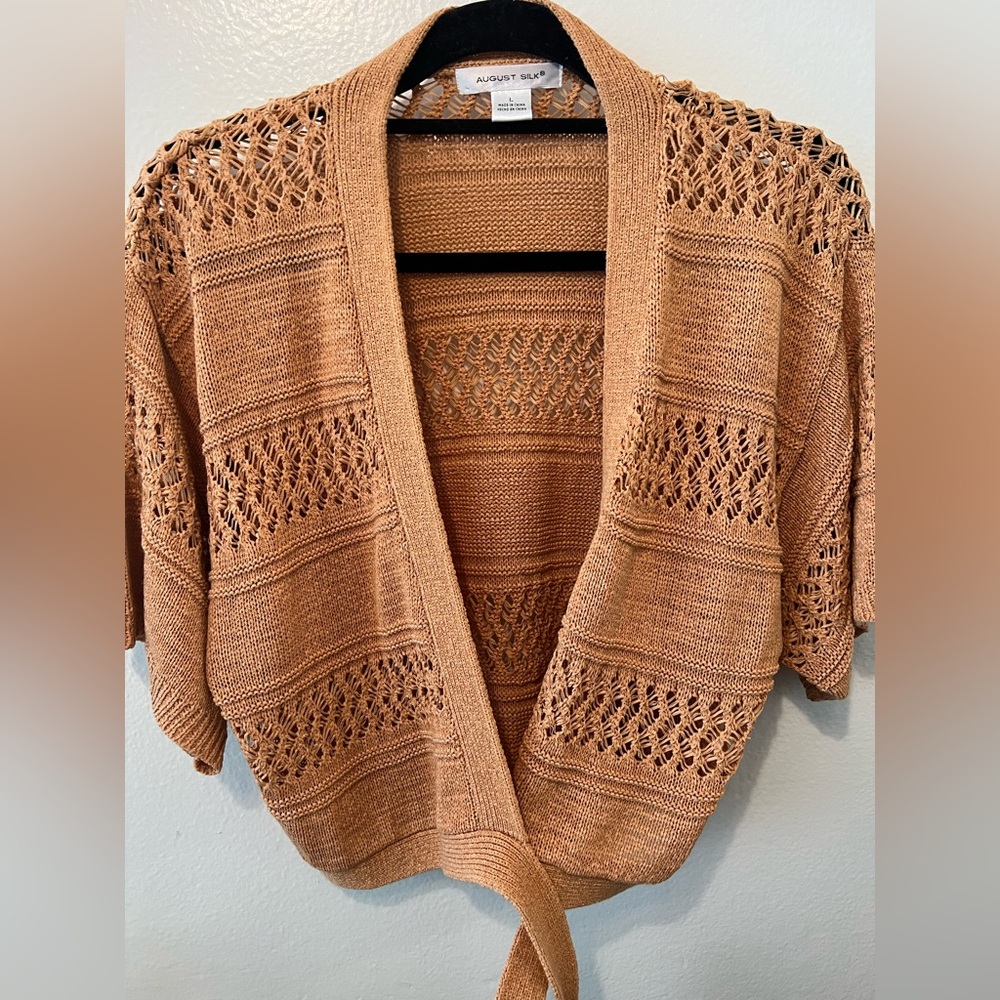 August Silk Wrap Top